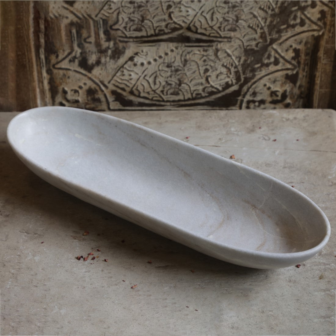 Almond Marble Plate